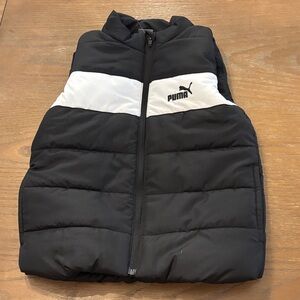 Puma Black and White Kids Vest